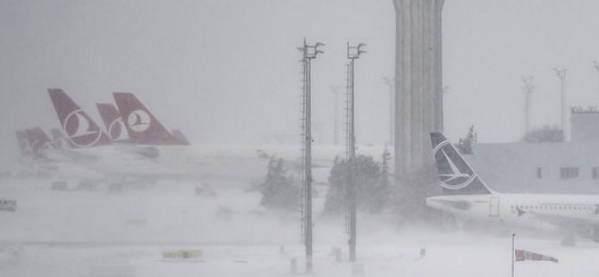 Kälte und Schnee in Istanbul