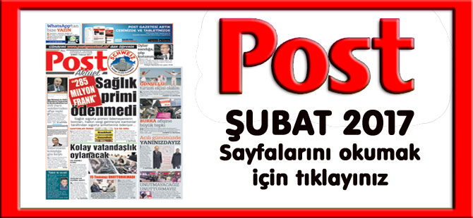 POST Gazetesi Şubat Sayfaları