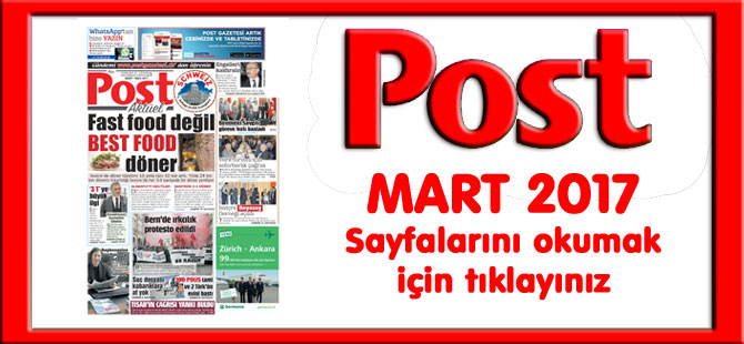 POST Gazetesi Mart Sayısı