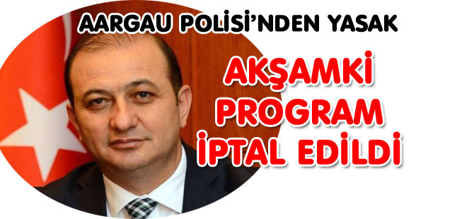 BİR YASAK’DA AARGAU POLİSİ’NDEN GELDİ