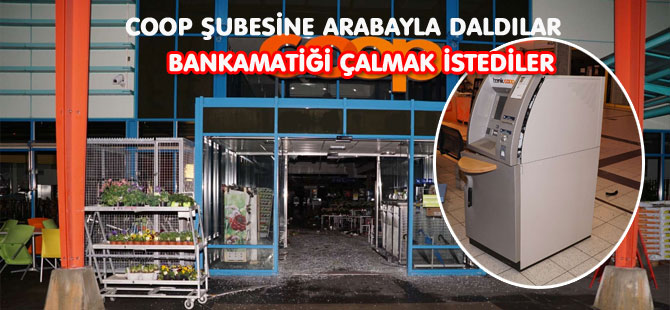 COOP ŞUBESİNE ARABAYLA DALDILAR