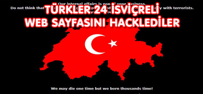 TÜRKLER 24 İSVİÇRELİ WEB SAYFASINI HACKLEDİLER