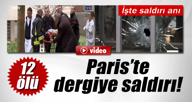 Paris'te İslam karşıtı dergiye saldırı: 12 ölü