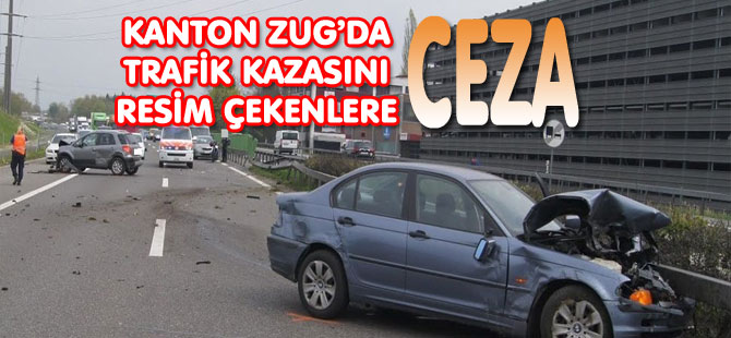 POLİS KAZAYI FİLMLEYENLERE CEZA KESTİ