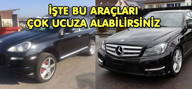 BU ARAÇLAR AÇIK ARTIRMA İLE SATILACAK