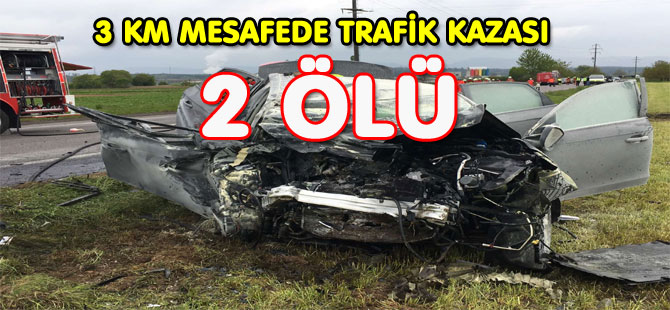 AARGAU’DA  3 KM MESAFEDE 2 TRAFİK KAZASI