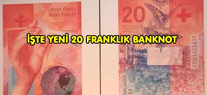 YENİ 20 FRANKLIK BANKNOT TANITILDI