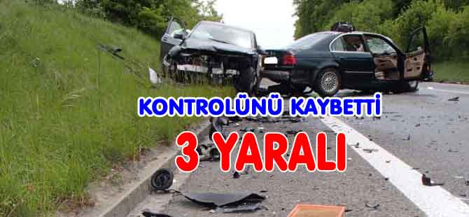 BURUN BURUNA ÇARPIŞTILAR 3 YARALI VAR