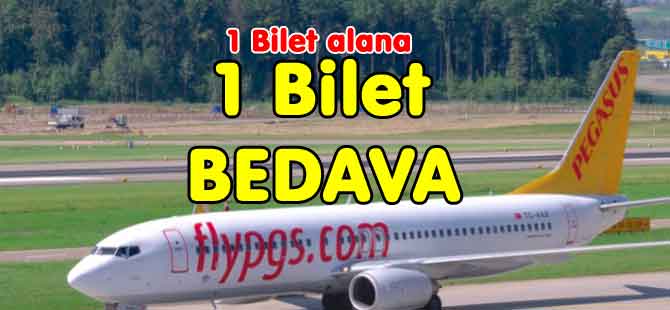 PEGASUS'TAN  BİLET ALANA BİR BİLET BEDAVA KAMPANYASI