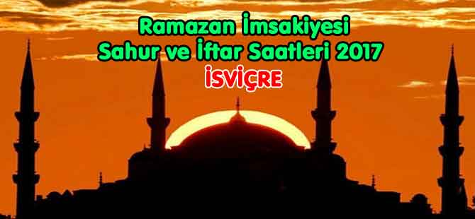 ŞEHİR ŞEHİR İMSAKİYELER (İSVİÇRE)