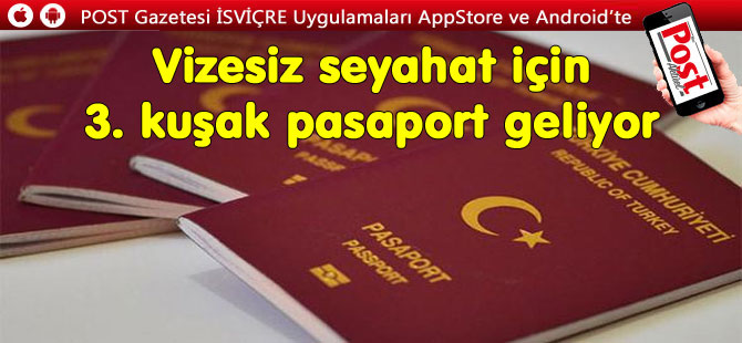 AB İÇİN : 3. KUŞAK PASAPORT