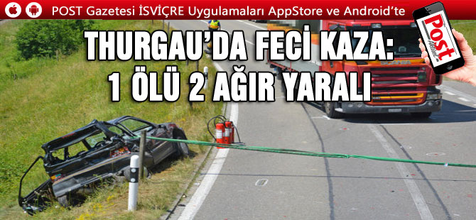 FECİ KAZA: 1 ÖLÜ 2 AĞIR YARALI