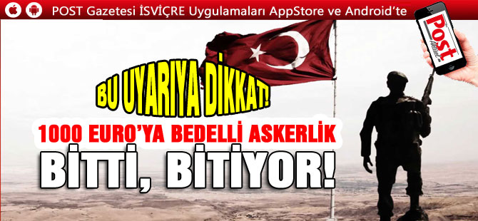 BU UYARIYA DİKKAT! BİTTİ, BİTİYOR!