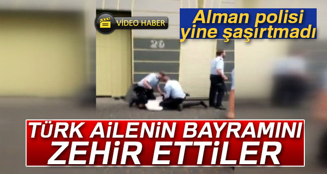 Alman Polisi Türk ailenin bayramını zehir ettİ