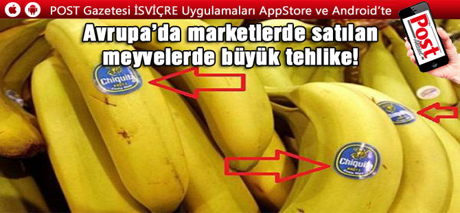 MARKETLERDEKİ MEYVE SEBZELERE DİKKAT!