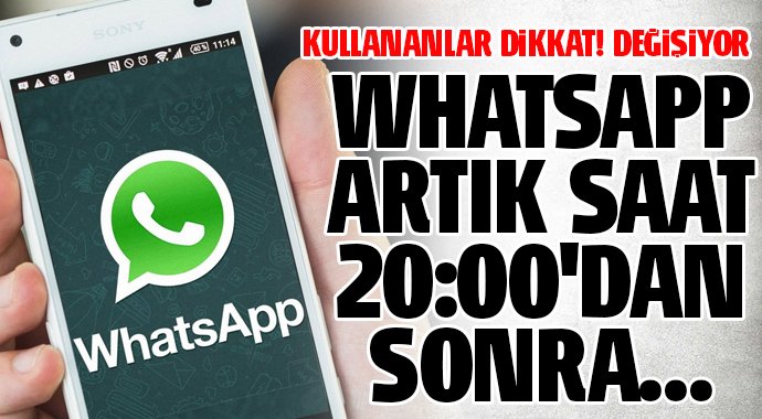 Whatsapp akşamları kararacak!