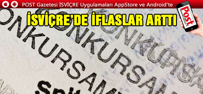 İsviçre’de üçüncü çeyrekte iflaslar arttı