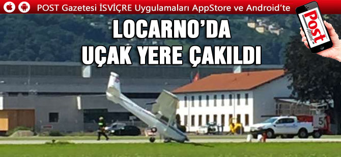 UÇAK İNİŞ ESNASINDA YERE ÇAKILDI