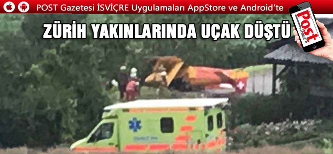 UÇAK YERE ÇAKILDI: 2 YARALI