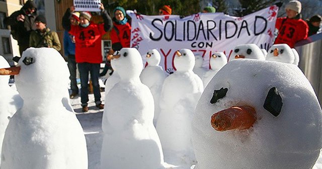 Davos toplantıları protesto edildi