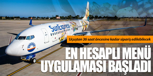 SunExpress'ten yolcularına hesaplı menü