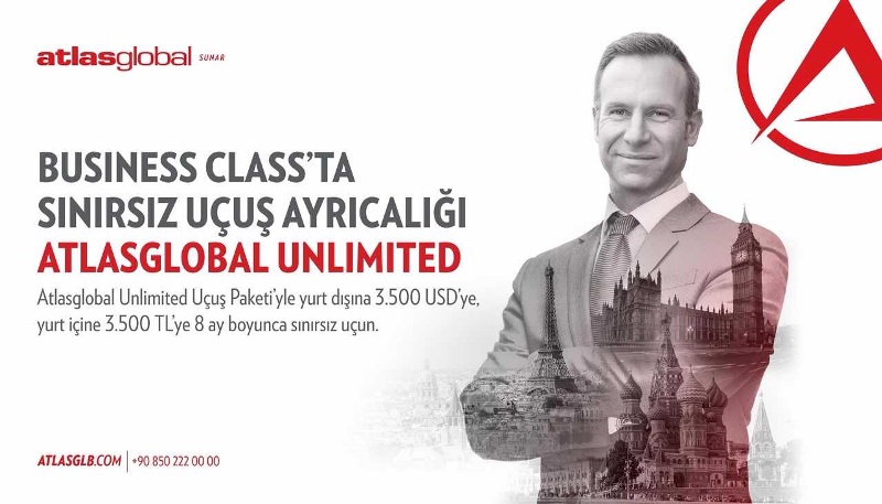 Yolcularınız Atlasglobal Business Class’ta sınırsız uçsun, siz kazanın!