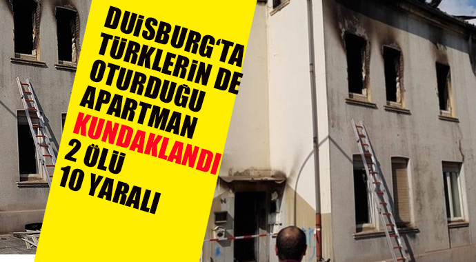 TÜRKLERİN DE OTURDUĞU EV KUNDAKLANDI