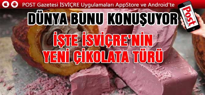 İşte İsviçre'nin yeni çikolata türü