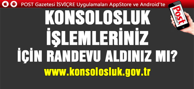 KONSOLOSLUK İŞLEMLERİ İÇİN RANDEVU ALDINIZMI?