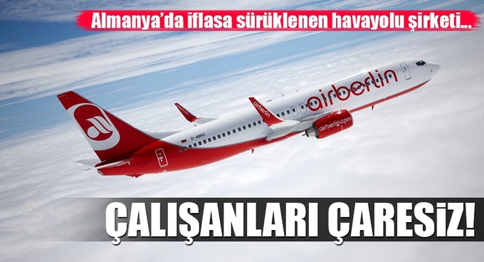 Air Berlin çalışanları çaresiz