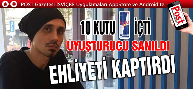 10 KUTU RED BULL İÇTİ POLİS UYUŞTURUCU SANDI