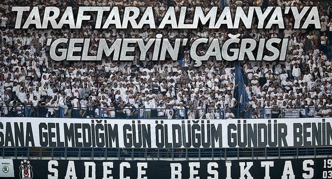 Beşiktaş'tan taraftarına Almanya'ya 'gelmeyin' çağrısı