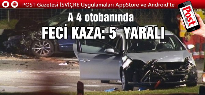 FECİ KAZA: 5  YARALI