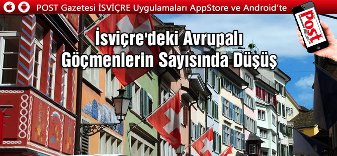 İsviçre’deki Avrupalı göçmenlerin sayısında düşüş