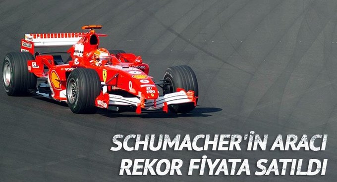 Schumacher'in aracı rekor fiyata satıldı