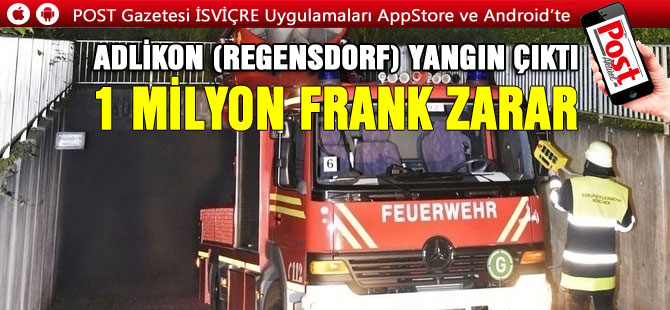 OTOPARK’TA YANGIN/ 1 MİLYON FRANK ZARAR