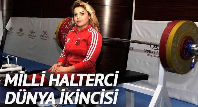 Milli halterci Nazmiye Muratlı dünya ikincisi oldu