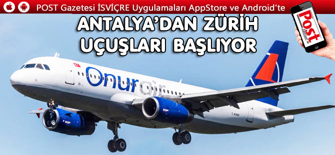 Onur Air Antalya'dan Avrupa'ya uçacak