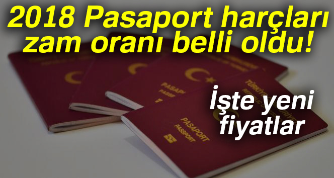 2018 Pasaport harçları zam oranı belli oldu | İşte 2018 yılı pasaport ücretleri