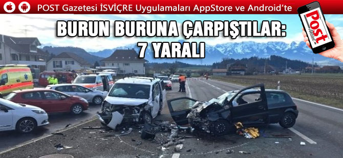 Kanton Bern’de Trafik kazası: 3’ü Çocuk 7 Yaralı