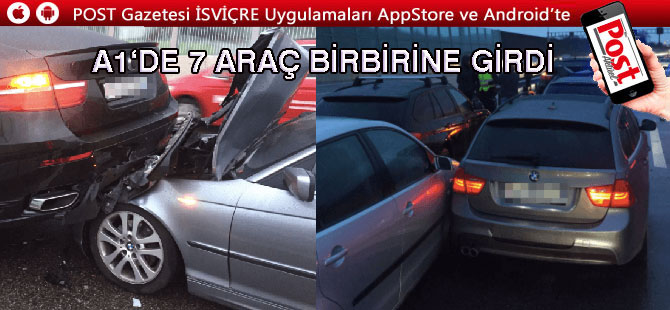 7 ARAÇ BİRBİRİNE GİRDİ