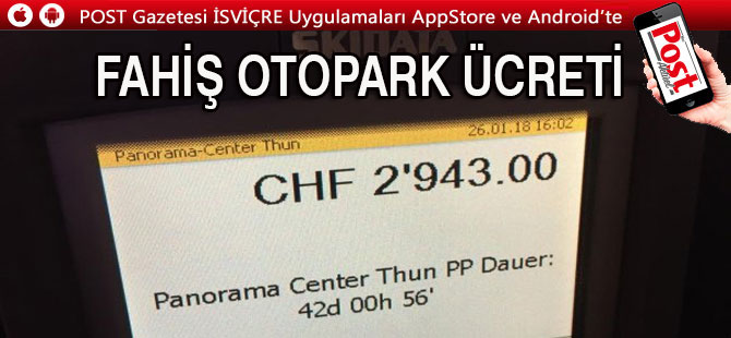 2943 FRANKLIK OTOPARK ÜCRETİ