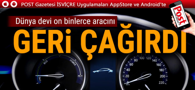 Toyota, 181 bin aracını geri çağırdı