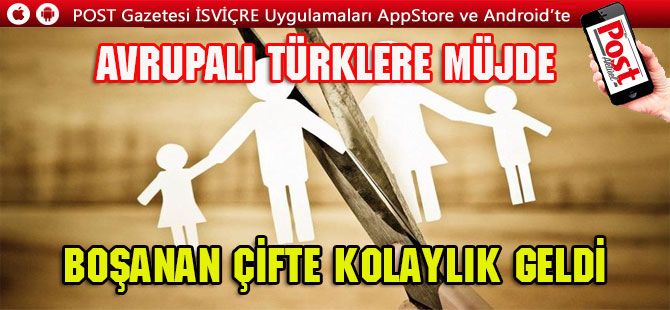 Boşanan çifte kolaylık geldi