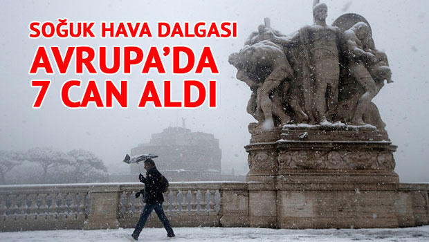 Soğuk hava dalgası Avrupa’da 7 can aldı