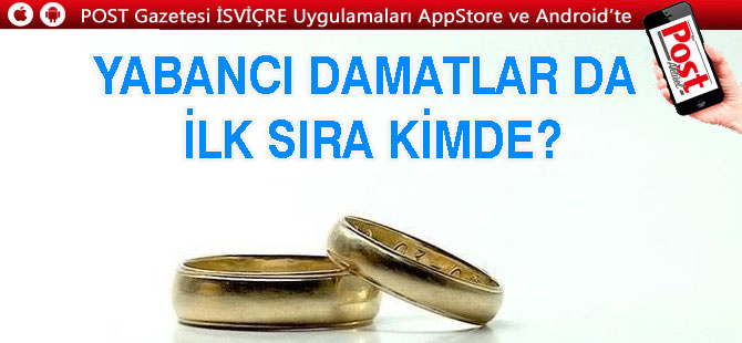 Yabancı damatlarda ilk sıra Almanların