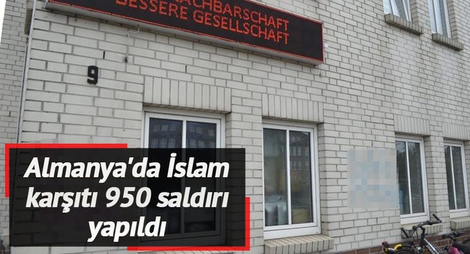 Almanya'da geçen yıl İslam karşıtı 950 saldırı kayıtlara geçti