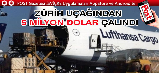 Uçaktaki 5 milyon doları uçurdular