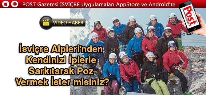 İsviçre Alpleri'nden Kendinizi İplerle Sarkıtarak Poz Vermek İster misiniz?