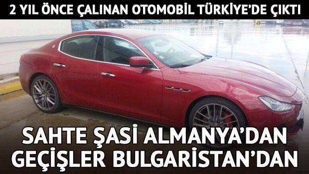 İspanya’da çalınan otomobiline Türkiye’de kavuştu